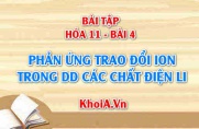 Bài tập phản ứng trao đổi ion trong dung dịch chất điện li: Giải bài tập 1, 2, 3, 4, 5, 6, 7 trang 20 SGK Hóa 11 bài 4
